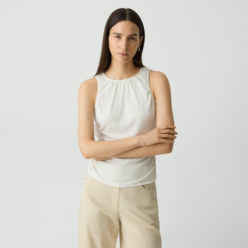 Shirred Top in Soft Rib - Picture 2 of 2